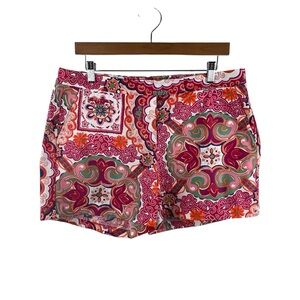 Tommy Hilfiger Paisley Print Chino Cotton Shorts Size 12